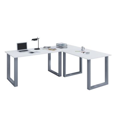 VCM Eckschreibtisch Schreibtisch Büromöbel Computertisch Winkeltisch Tisch Büro 