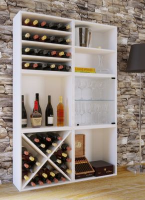 Wein-Regalserie Regal Weinregal Weinschrank Weinflaschen Schrank Holz