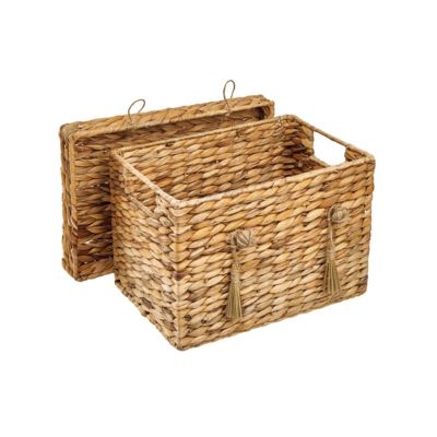 RUSH ROPE Korb mit Deckel rechteckig L 33 x B 23cm,, beige, BUTLERS