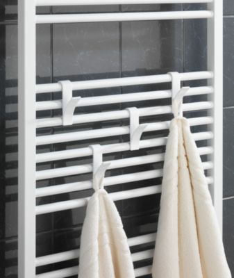 Haken für Handtuchheizkörper Weiß, 8er Set, weiß, WENKO | yomonda