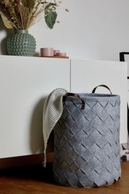 Wäschesammler Trovo Grau, Wäschekorb, 75 l, grau, WENKO | yomonda