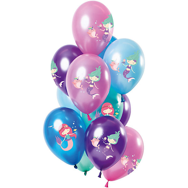 Luftballons Sweet Mermaid 30 cm, 12 Stück