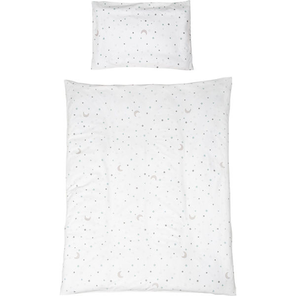 Bettwäsche Sternenzauber, Baumwolle, weiß, 40 x 60 cm + 135 x 100 cm