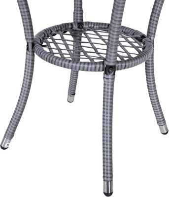 Gartensitzgruppe mit Beistelltisch, grau, Outsunny | yomonda