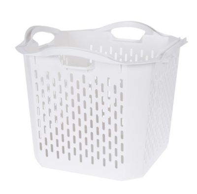 Wäschekorb Quadratisch 40 x 40 cm, weiß, HTI-Living | yomonda