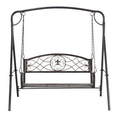 Gartenschaukel für 2 Personen, bronze, Outsunny | yomonda