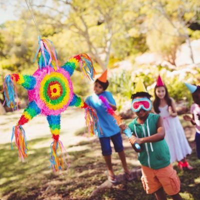 3 tlg. Pinata Set Stern, Pinata Stock Maske, Mexiko Piniata, aus Papier