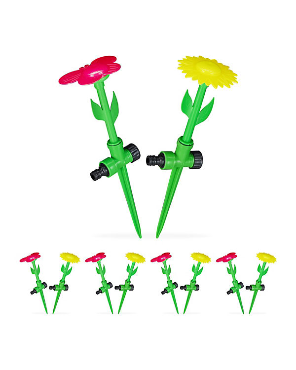 relaxdays 10 x Sprinkler Blume mehrfarbig | 04052025282691 relaxdays 10 x Sprinkler Blume mehrfarbig | 04052025282691