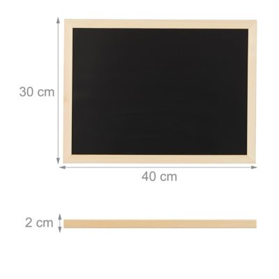 10x Kreidetafel Mit Holzrahmen Blackboard 30x40 Office Buro Organizer Notiztafel Schwarz Relaxdays Yomonda