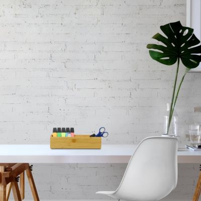 2 x Ordnungsbox Bambus Stapelkiste Sortierbox Dekobox Bambuskiste