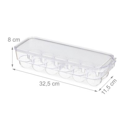 Kühlschrank Eierbox 12 Eier, schwarz, relaxdays | yomonda