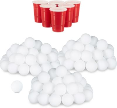 Beer Pong Bälle Plastikball Wurfball Ping Pong Lottokugeln 48 Tischtennisbälle 