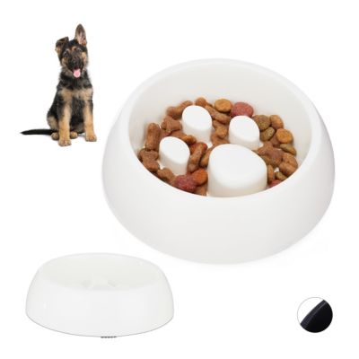 10x Anti Schling Napf Fressnapf Hundenapf Langsames Fressen Futternapf Hund Weiss Relaxdays Yomonda 