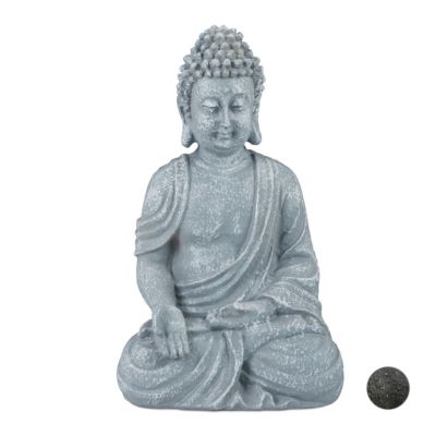 Buddha Figur sitzend 18cm