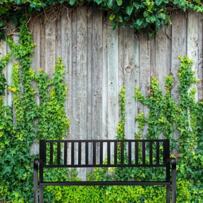 Gartenbank mit Metallstreben, schwarz, relaxdays | yomonda