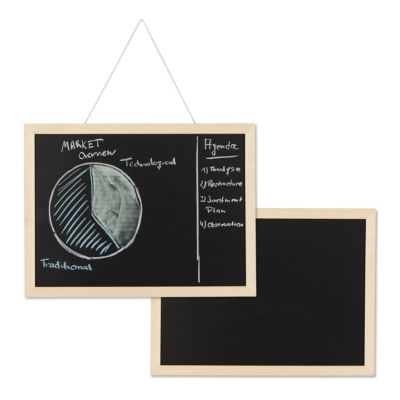 2 X Kreidetafel Mit Holzrahmen Blackboard Office Buro Organizer Notiztafel Tafel Schwarz Relaxdays Yomonda