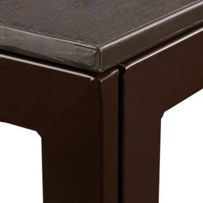 Quadratischer Gartentisch Holzoptik, braun, relaxdays | yomonda