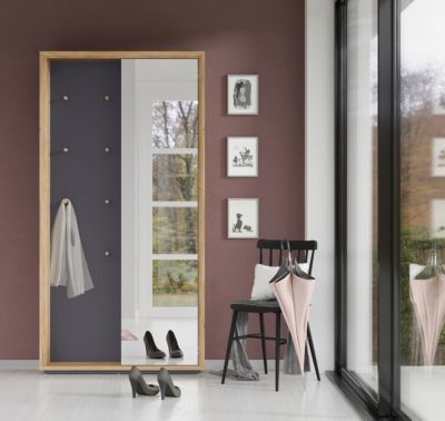 Garderobe-Spiegel B100xH195xT21 cm, beige, GERMANIA | yomonda