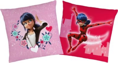 Image of CTI Dekokissen Miraculous Ladybug 40x40 cm pink Gr. 40 x 40
