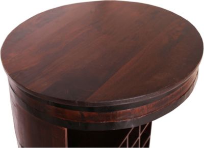 Barschrank "Faß", 67x67x90cm, braun, SIT | yomonda