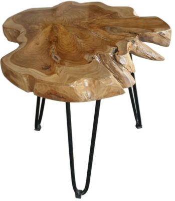 Teakholz-Couchtisch, 70x70x45cm, braun, SIT | yomonda