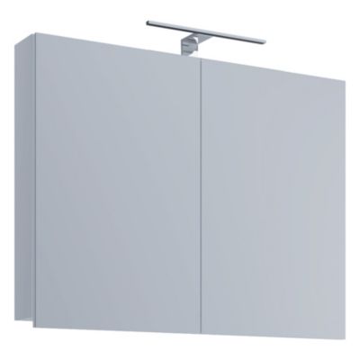 VCM Badspiegel Wandspiegel Hängespiegel Spiegelschrank Badezimmer Badinos 40 x 60 cm weiß | 04051814381201
