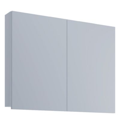 VCM Badspiegel Wandspiegel Hängespiegel Spiegelschrank Badezimmer Badinos 40 x 80 cm weiß | 04051814376856