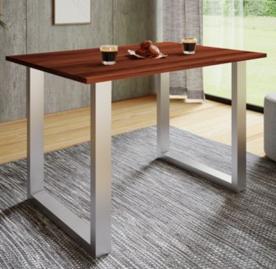 Premium Esszimmertisch Holztisch Esstisch Tisch "Xona U", braun, VCM