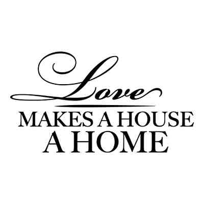 Wandtattoo Love makes a house a home Wandtattoos