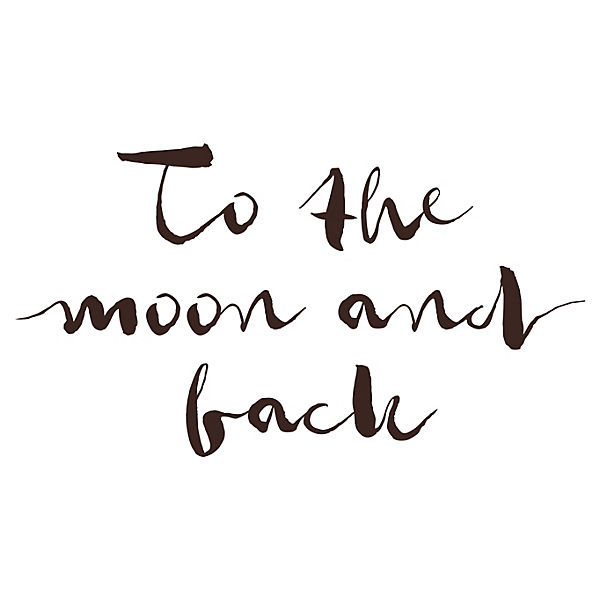 Wandtattoo To the moon and back Wandtattoos