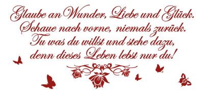 38++ Glaube an wunder liebe und glueck spruch info