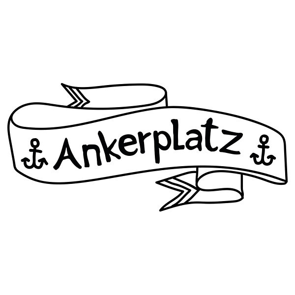 Wandtattoo Ankerplatz Banner mit Ankern Wandtattoos