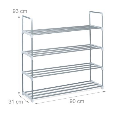 1 x Schuhregal Schuhaufbewahrung Schuhständer Schuhkommode 4 Ebenen