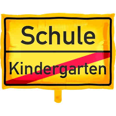 Folienballon Schulanfang Ortsschild Schule/Kindergarten