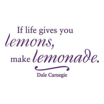 Wandtattoo If life gives you lemons - Dale Carnegie Wandtattoos