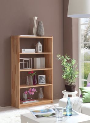 Standregal Bücherregal Simon Buche 4 Fächer, beige, TICAA | yomonda