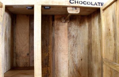 Schrank mit Rollen, 90x45x190cm, braun, SIT | yomonda