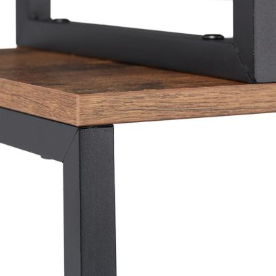 Bücherregal Industrial Design, braun, relaxdays | yomonda