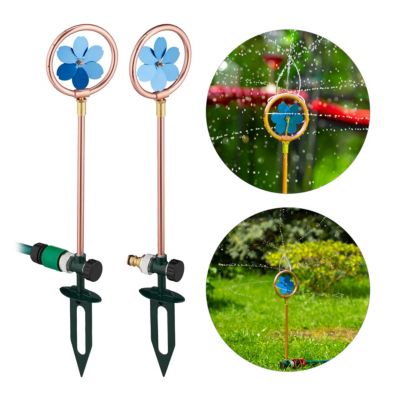 relaxdays 2 x Sprinklerblume Metall kupfer | 04052025351885