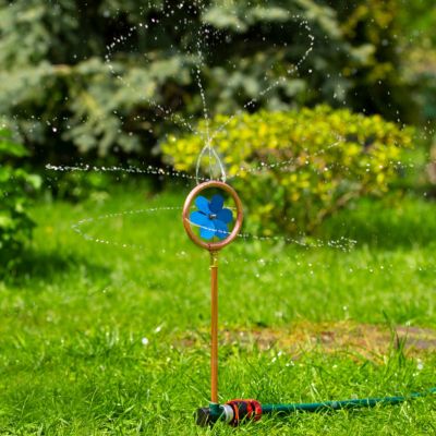 2 x Sprinklerblume Metall, Wasserspiel Garten, Sprinkler