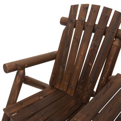 Gartenbank mit Tisch, braun, Outsunny | yomonda