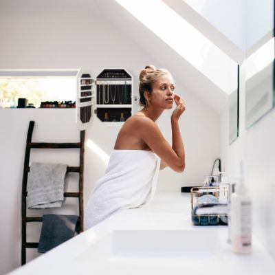 Hängender Schmuckschrank mit Spiegel, weiß, relaxdays | yomonda