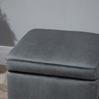 Sitzhocker mit Stauraum, grau, HOMCOM | yomonda