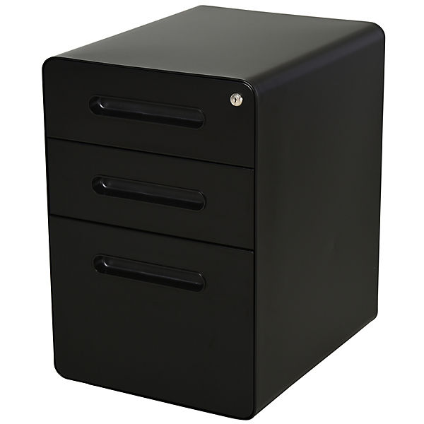 Aktenschrank mit Rollen, braun, HOMCOM | yomonda