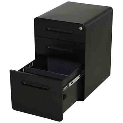 Aktenschrank mit Rollen, braun, HOMCOM | yomonda