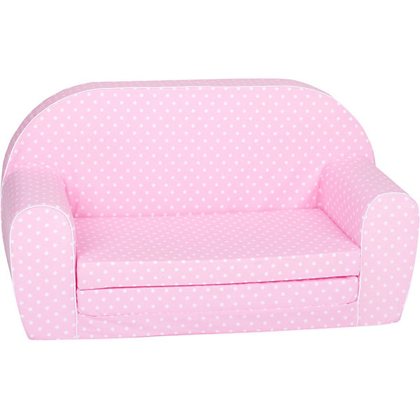 Kindersofa - "Pink white dots"