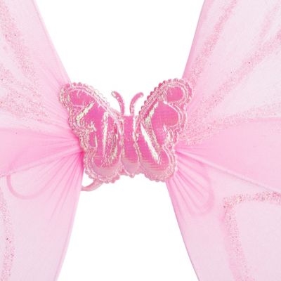 5 x Feenflügel mit Zauberstab Flügel pink Zepter Fee Kostüm Kinder Elfen Kostüm 