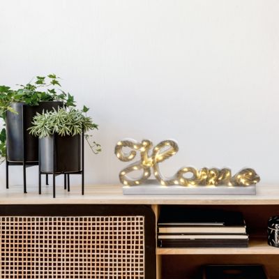 LED Deko-Tischleuchte "Home", H20cm, weiß, Näve | yomonda