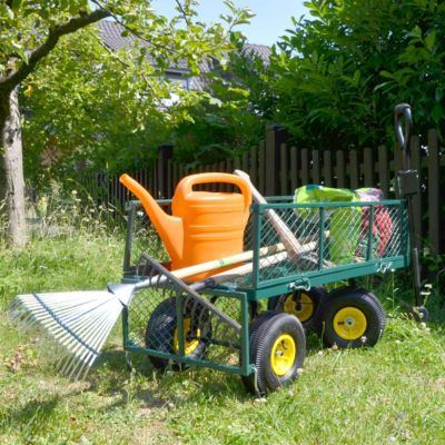 300kg Bollerwagen 96x52x57cm Gartenwagen Handwagen Garten