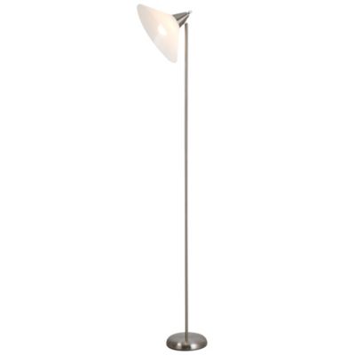 Stehlampe mit einstellbaren Lampenkopf, silber, HOMCOM | yomonda
